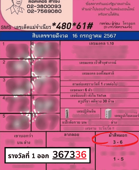 ม้าสีหมอกแม่จำเนียร งวด 16 7 67